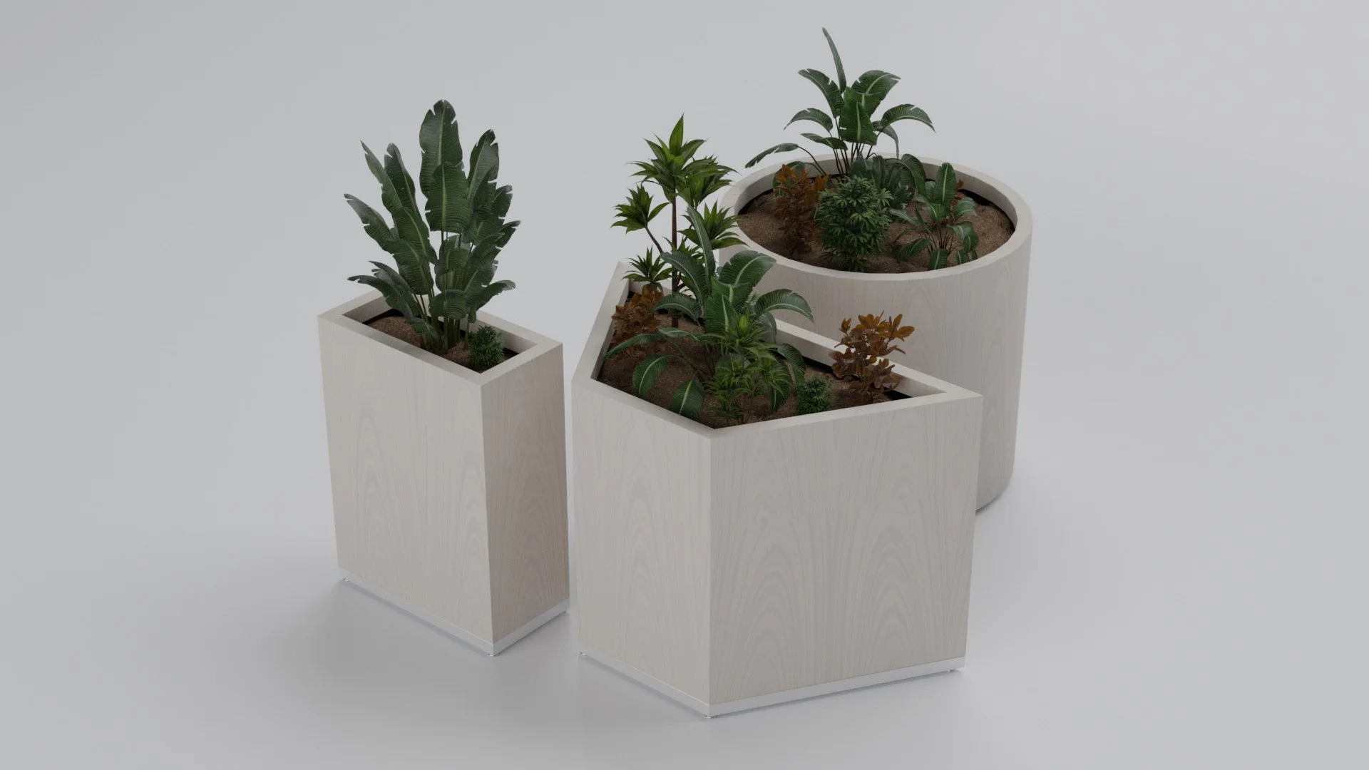 Commercial planter from the PLT collection by Cria Furniture